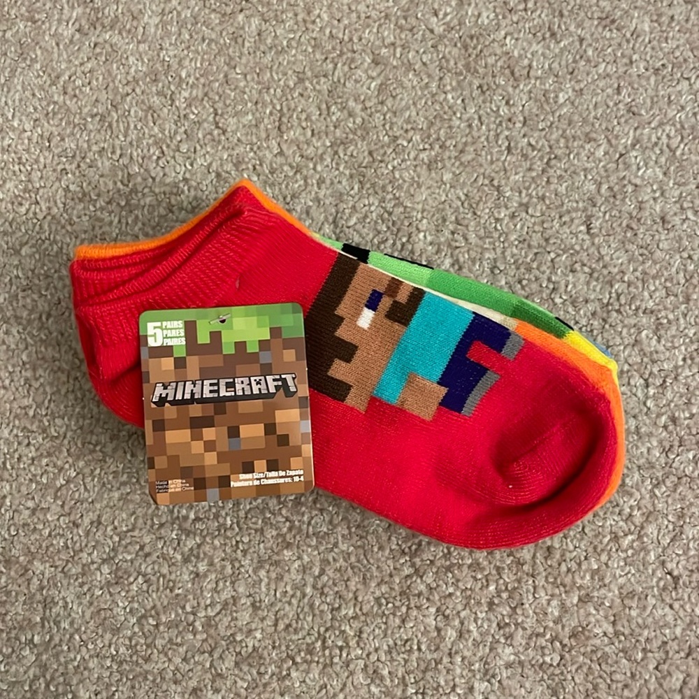 Minecraft Kids socks (5packs)